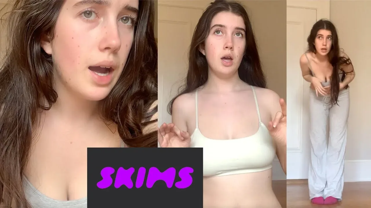 Canadian YouTuber Molly Rose in a Skims try-on haul